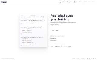 Sst Homepage With Its Config Code Sample