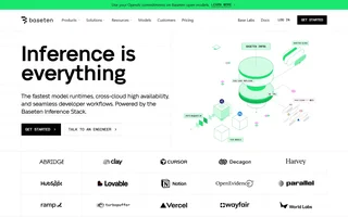 Baseten Homepage Hero And Customer Logos