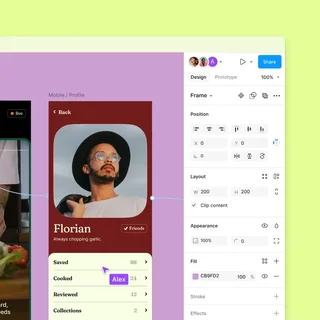 Figma Editor With Two Collaborators